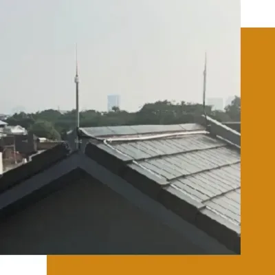 pemasangan penangkal petir konvensional