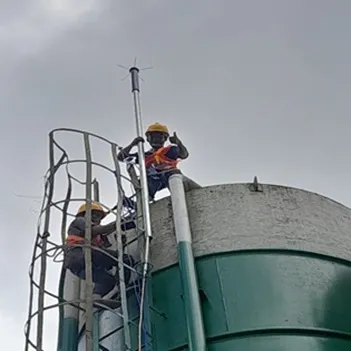 pemasangan penangkal petir pabrik